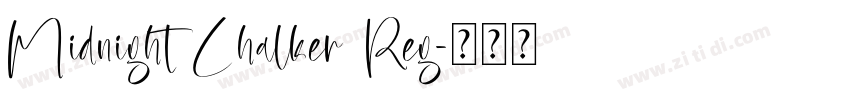 Midnight Chalker Reg字体转换